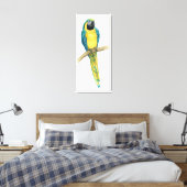 Aquamarines Macaw Leinwanddruck (Insitu (Schlafzimmer))