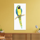 Aquamarines Macaw Leinwanddruck (Insitu (Wohnzimmer))