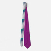 Aquamarines Magenta grau Krawatte (Rückseite)