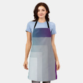 Aquamarines Magenta grau Schürze (Getragen)