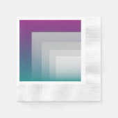 Aquamarines Magenta grau Serviette (Vorderseite)