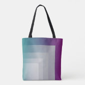 Aquamarines Magenta grau Tasche (Rückseite)