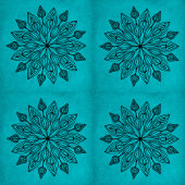 Aquamarines Mandala Tile Naturdesign Fliese