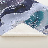 *~* Aquamarines Meer Agate Pearl Holo GLITZER AP8  Sherpadecke (3/4)