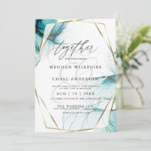 Aquamarines Meer Einladung (Stehend Vorderseite)