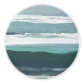 Aquamarines Meer Keramikknauf (Vorderseite)