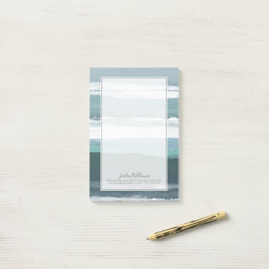 Aquamarines Meer Post-it Klebezettel (Auf Schreibtisch)