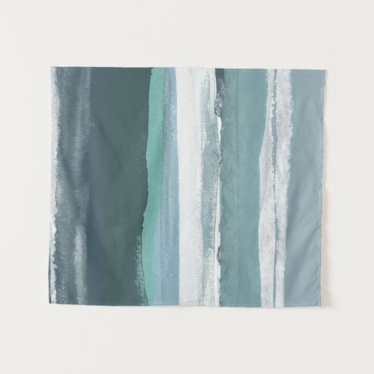 Aquamarines Meer Wandteppich (Vorderseite (Horizontal))