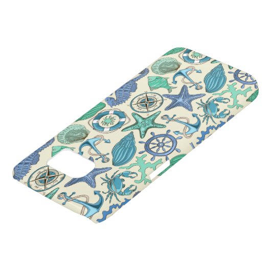 Aquamarines Meerestier-Muster Case-Mate Samsung Galaxy Hülle (unten)