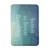 Aquamarines Mermaid-Glück kommt in Waves Custom Badematte (Vorderseite Vertikal)