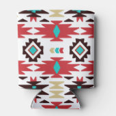 Aquamarines Monogramm Native American Vision Dosenkühler (Rückseite)