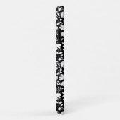 Aquamarines Monogramm Quatrefolienmuster Case-Mate iPhone Hülle (Hinten/Rechts)