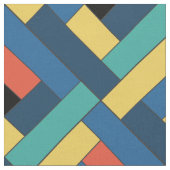 Aquamarines Muster der diagonalen Geometrie Stoff (Nahaufnahme)