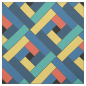 Aquamarines Muster der diagonalen Geometrie Stoff (Muster)