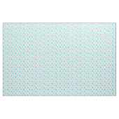 Aquamarines Muster der Meeresfrüchte Stoff (Yard (91,4 cm))