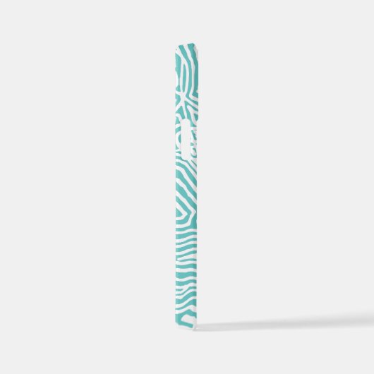 Aquamarines Muster iPhone Hülle (Rechte Seite)