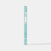 Aquamarines Muster iPhone Hülle (Linke Seite)