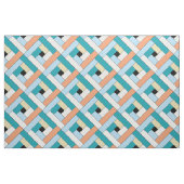 Aquamarines Muster mit diagonalem geometrischem Mu Stoff (Fat Quarter (45,7 x 55,9 cm))