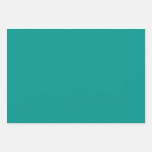 Aquamarines Muster mit  Swirl und Solid Geschenkpapier Set (Vorderseite 3)