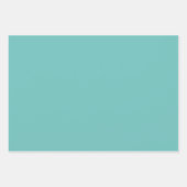 Aquamarines Muster mit  Swirl und Solid Geschenkpapier Set (Vorderseite 2)
