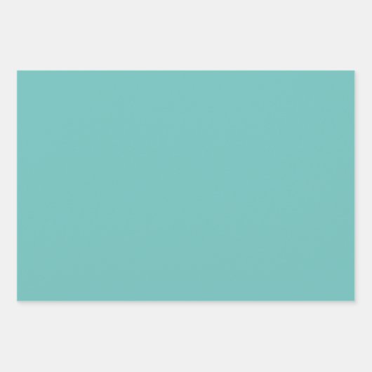 Aquamarines Muster mit  Swirl und Solid Geschenkpapier Set (Vorderseite 2)