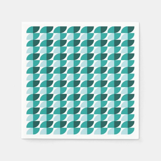 Aquamarines Muster Napkin Serviette (Vorderseite)