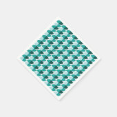 Aquamarines Muster Napkin Serviette (Ecke)