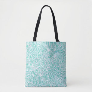 Aquamarines Muster Tasche