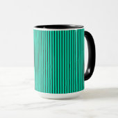 Aquamarines Muster Tasse (VorderseiteRechts)