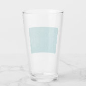 Aquamarines Muster (von William Morris) Glas (Rückseite)