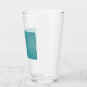 Aquamarines Muster (von William Morris) Glas (Links)