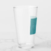 Aquamarines Muster (von William Morris) Glas (Rechts)
