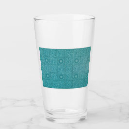 Aquamarines Muster (von William Morris) Glas