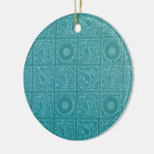 Aquamarines Muster (von William Morris) Keramik Ornament (Links)