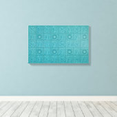 Aquamarines Muster (von William Morris) Leinwanddruck (Insitu (Holzboden))