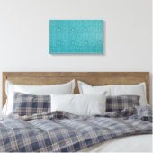 Aquamarines Muster (von William Morris) Leinwanddruck (Insitu (Schlafzimmer))