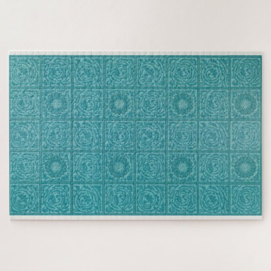 Aquamarines Muster (von William Morris) Puzzle (Horizontal)