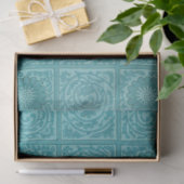 Aquamarines Muster (von William Morris) Seidenpapier (Geschenk)