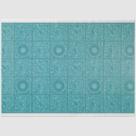 Aquamarines Muster (von William Morris) Seidenpapier