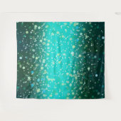 Aquamarines Muster Wandteppich (Vorderseite (Horizontal))