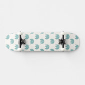 Aquamarines niedliches Elefant-Muster Skateboard (Horizontal)