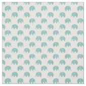 Aquamarines niedliches Elefant-Muster Stoff (Muster)