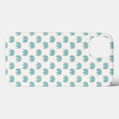 Aquamarines Niedliches Elefantenmuster Case-Mate iPhone Hülle (Rückseite (Horizontal))