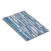 Aquamarines Notebook gestreift Notizblock (Rechte Seite)