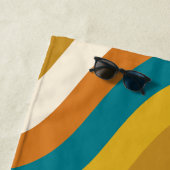 Aquamarines Ochre-Anfangsmuster für den Wavy Pop S Strandtuch (Beispiel)