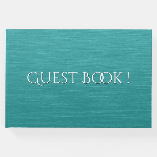 Aquamarines oder Weißbuch Gästebuch (Vorderseite)