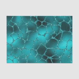 Aquamarines Ombre Glam Glitzer Giraffe Spots Muste Seidenpapier
