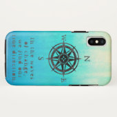 Aquamarines Ombre Sea Case-Mate iPhone Hülle (Rückseite (Horizontal))