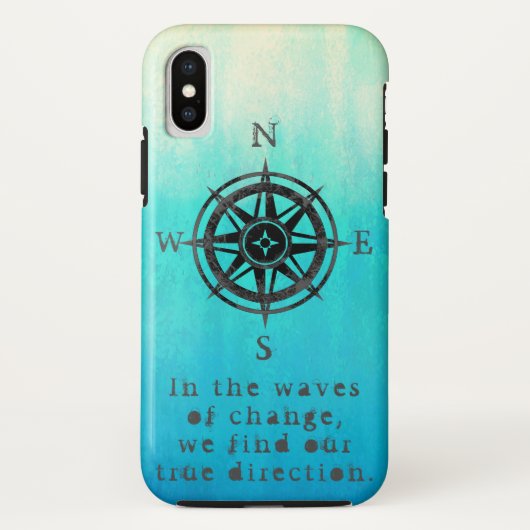 Aquamarines Ombre Sea Case-Mate iPhone Hülle (Rückseite)