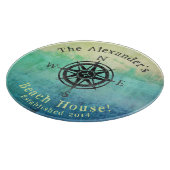 Aquamarines Ombre Sea Naugram Schneidebrett (Ecke)